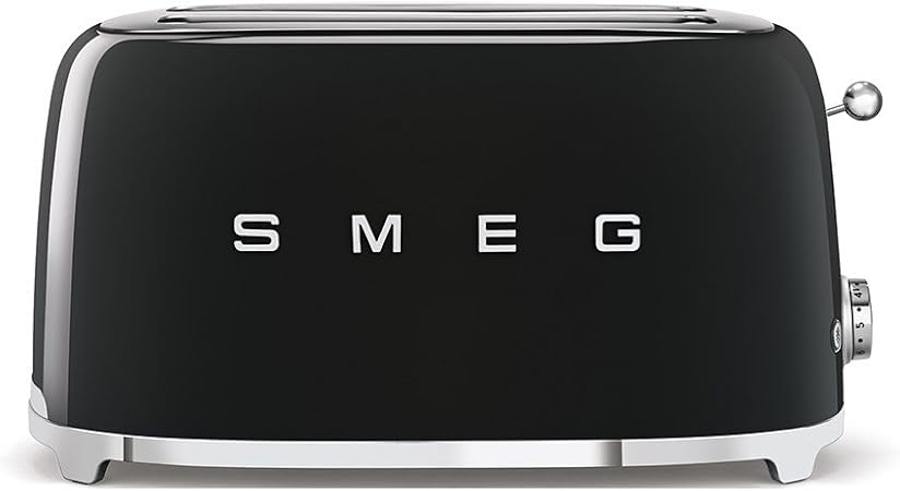 Smeg 4 Slice Toaster Black (TSF02BLUK)