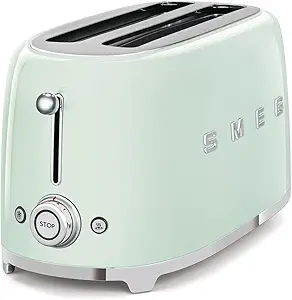 Smeg 4 Slice Toaster Pastel Green (TSF02PGUK)