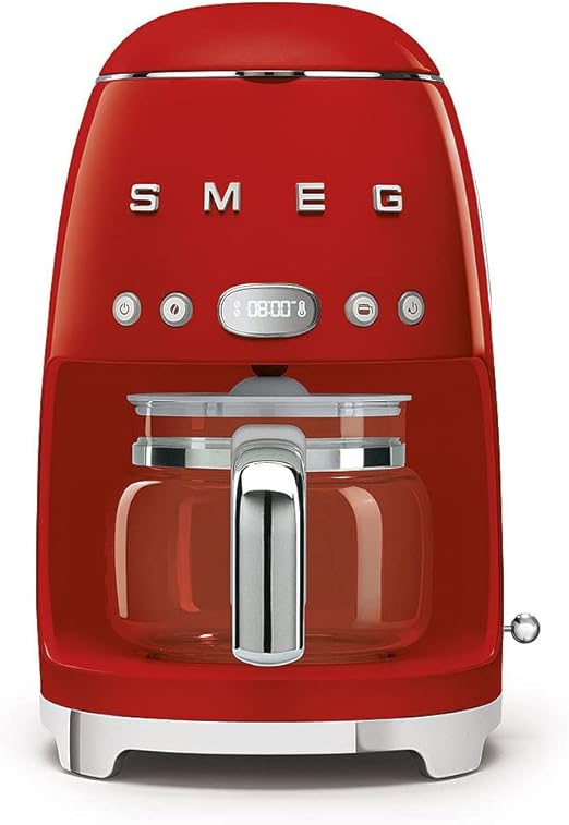 Smeg Drip Filter Coffee Machine Red (DCF02RDUK)