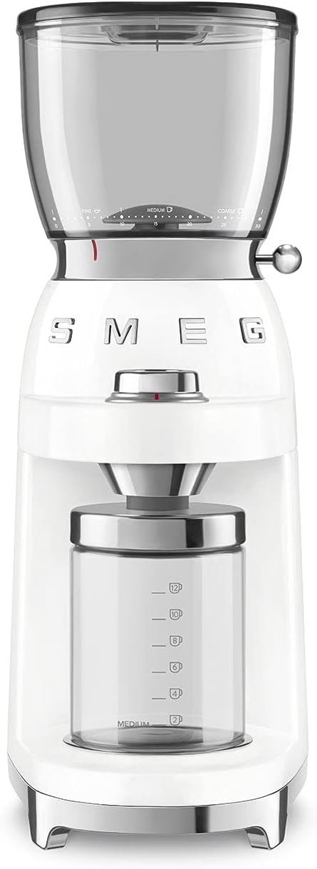 Smeg Coffee Grinder White (CGF11WHUK)