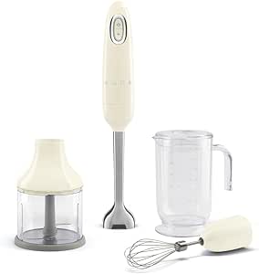 Smeg Hand Blender with Accessories Cream (HBF03CRUK)