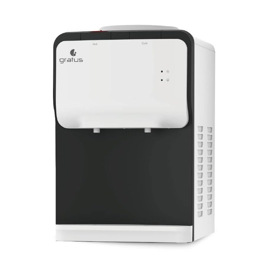 موزع مياه Gratus مكتبي ساخن وبارد بصنبورين GWD222TT