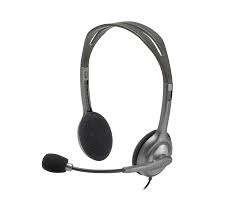 لوجيتك H110 سماعة ستيريو رمادي/فضي Dual Plug