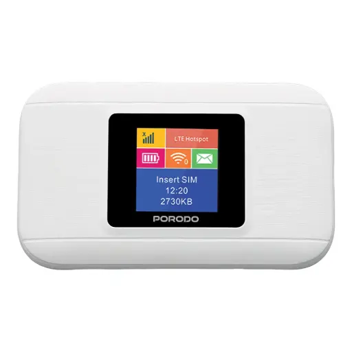 Porodo Nexfi 3000mAh 4G LTE Portable Wi-Fi Router