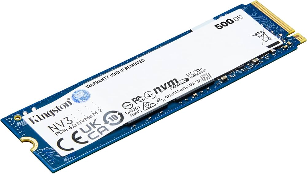 Kingston قرص SSD M.2 NVMe بسعة 500GB NV3 (SNV3S)