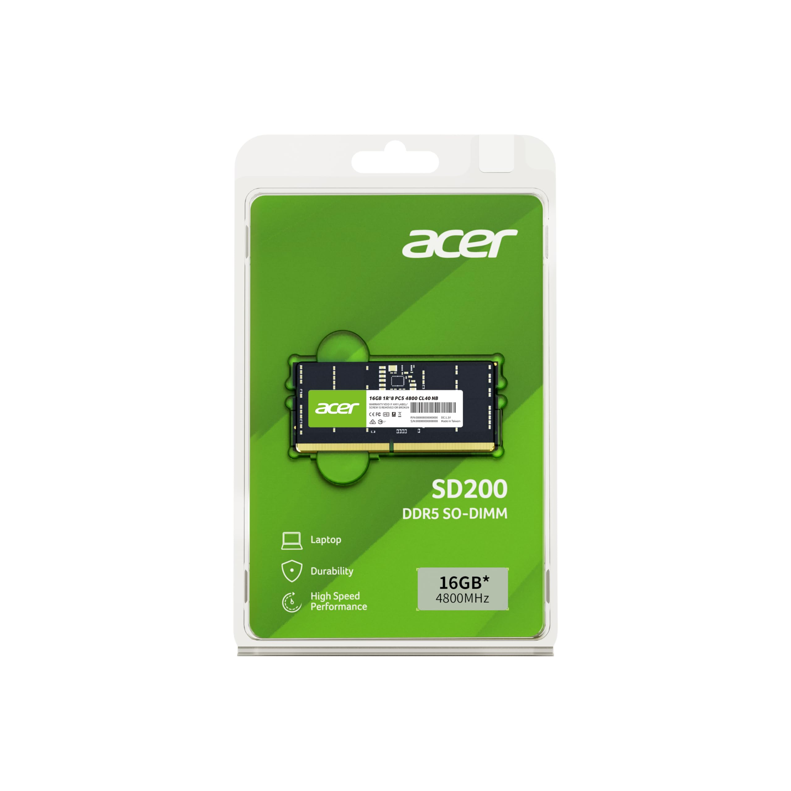 Acer RAM 32GB DDR5 Laptop 4800