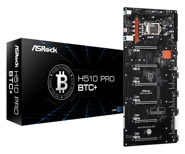 Asrock материнская плата H510 Pro BTC+ Intel Mining
