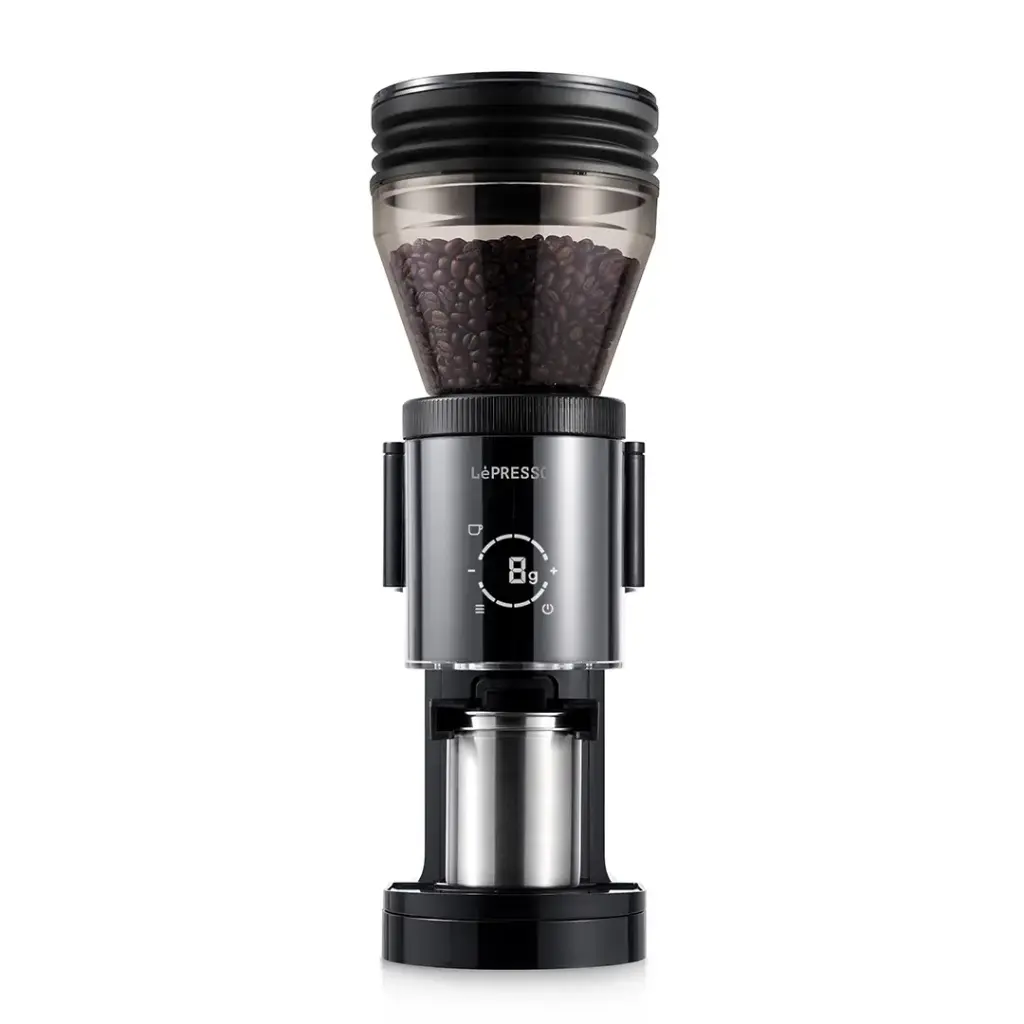 LePresso Conical Burr Grinder Digital Weight 51/58mm 150W (LPCGHY1430BK)