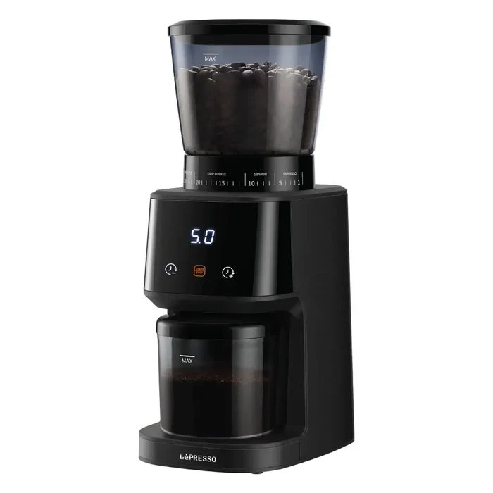LePresso Conical Burr Grinder 165W 31 Grind Settings (LPCFFM0028)