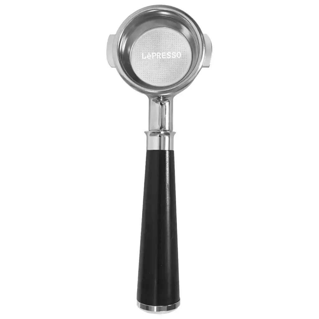 LePresso 58mm Bottomless Portafilter Stainless Steel Black (LPCFFBP0083BK)