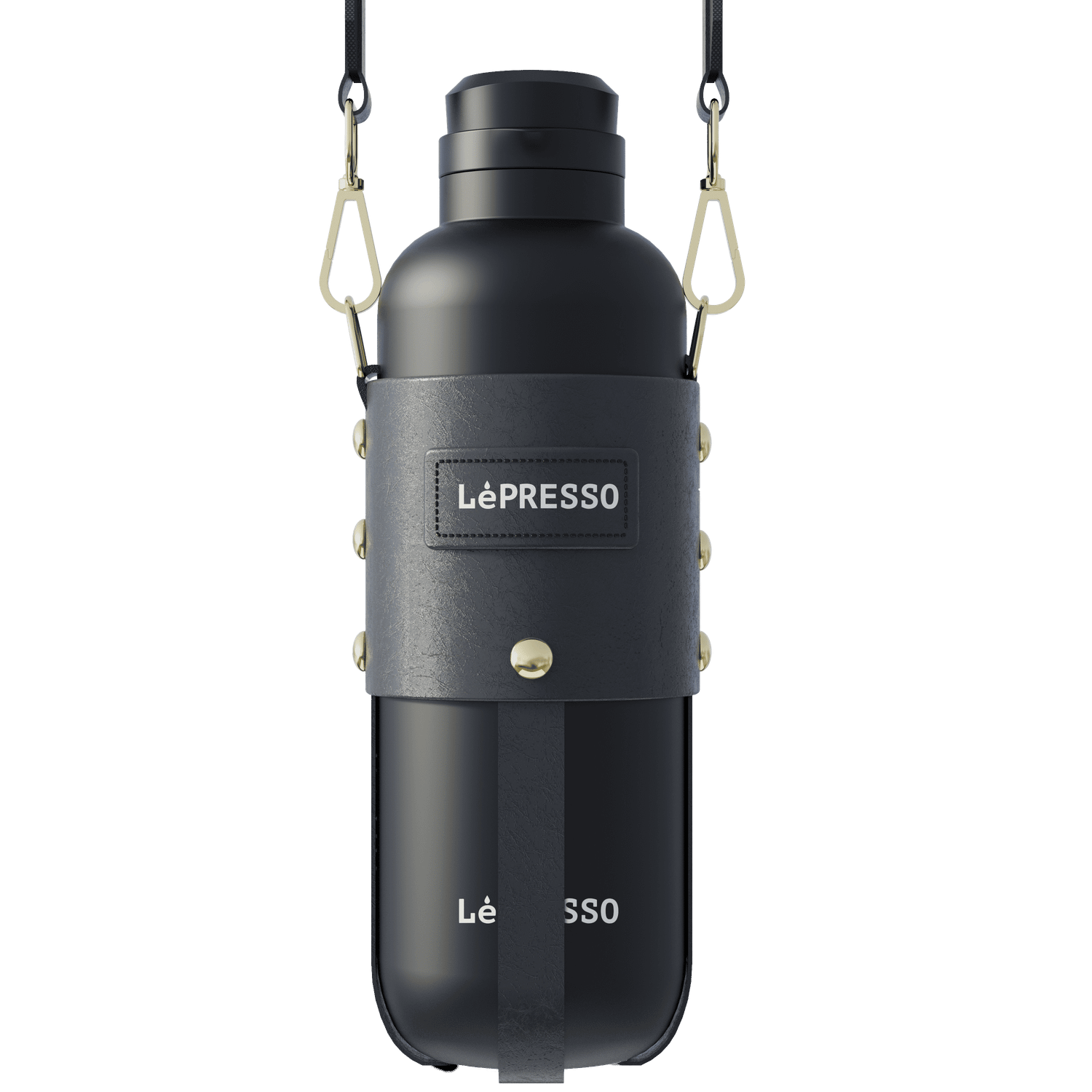 LePresso ThermaTrail Термобутылка 650 мл с Плечевым Ремнем (LPCFFTT0013BK)