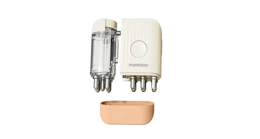 Porodo Lifestyle جهاز توزيع زيت الشعر مع EMS والعلاج بالضوء الأحمر ومساج لفروة الرأس