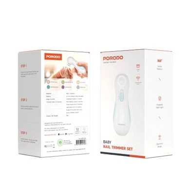 Porodo مجموعة تشذيب أظافر للأطفال