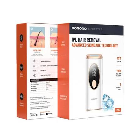 Porodo Lifestyle جهاز IPL لإزالة الشعر بتقنية متقدمة للعناية بالبشرة